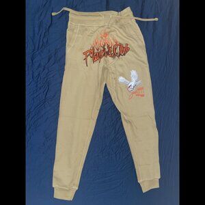 Brand New Never Worn Men's Tan Joggers W/ Design